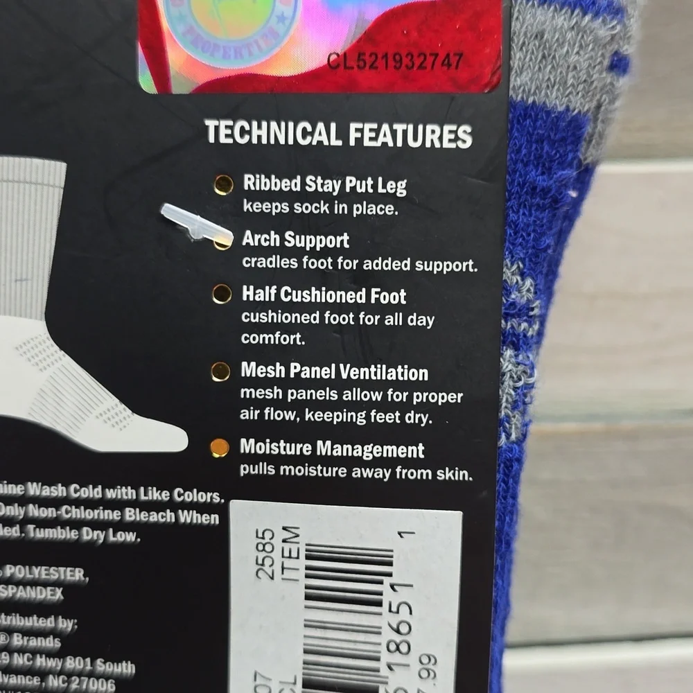 NCAA Memphis Tigers Tailgate Crew Socks 10-13